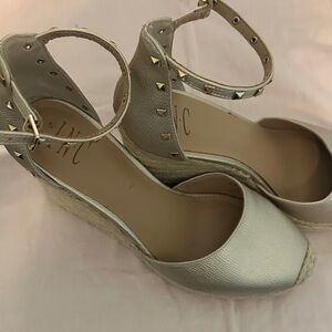 INC International Concepts Gold Studded Wedges